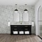 James Martin Vanities 72'' Double Vanity, Carbon Oak w/ 3 CM White Zeus Quartz Top D704-V72-CBO-3WZ - alternate 3